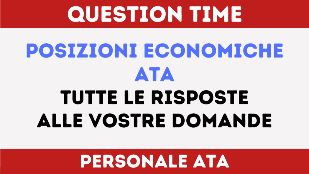 Posizioni Economiche Ata Alla Procedura Pu Partecipare Solo Il