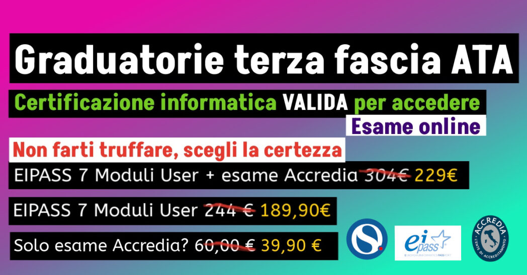 ATA La Certificazione Internazionale Di Alfabetizzazione Digitale