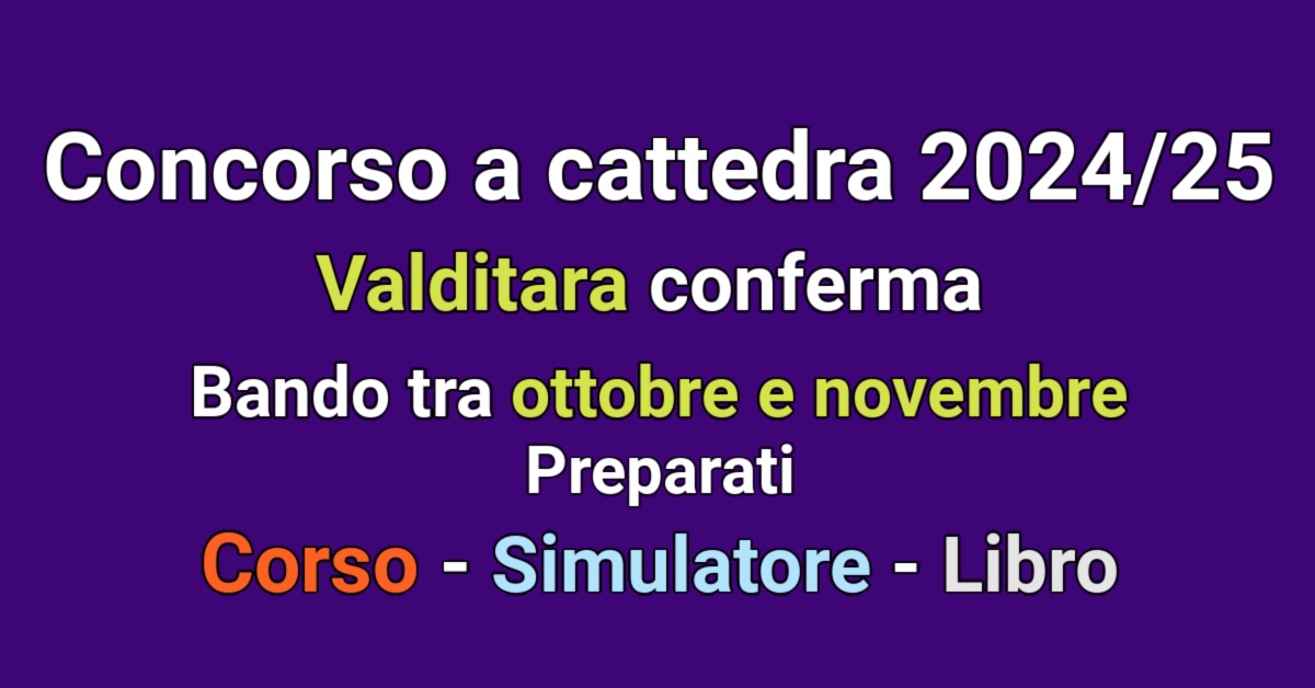 Concorso Docenti 2024 25 Bando Tra Ottobre E Novembre Cosa Studiare E